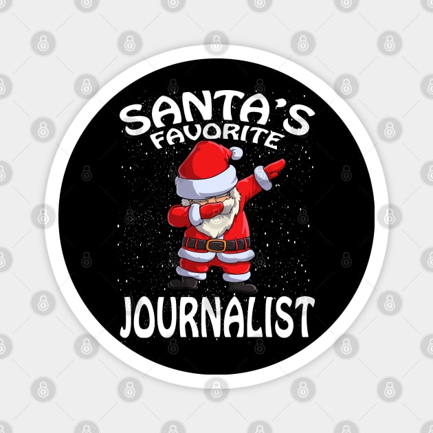 Santas Favorite Journalist Christmas Magnet by intelus